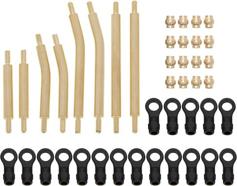 MEUS RACING Stainless Steel Liks Set High Clearance Links for TRX-4M TRX4M 1/18 RC Crawler Car Upgrade Parts in Saudi Arabia