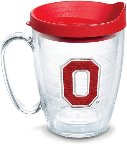 Tervis Made in USA Double Walled Ohio State Buckeyes Insulated Tumbler Cup Keeps Drinks Cold & Hot, 16oz 4pk, Block O in Saudi Arabia