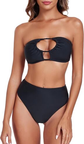 RELLECIGA Women's Adjustable String Halter Two Piece Bathing Suits Multi-way Bikini Set for Women in Saudi Arabia