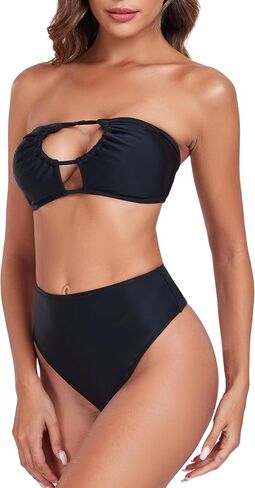 RELLECIGA Women's Adjustable String Halter Two Piece Bathing Suits Multi-way Bikini Set for Women in Saudi Arabia