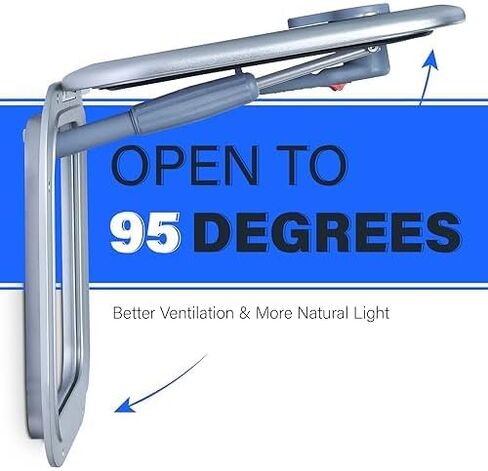 Amarine Made 10.8 in x 10.8 in Porthole Window, Anodized Aluminum Boat Window, Marine Porthole Window with 6mm Thick Acrylic Lid, Boat Portlight, Boat Skylights Window for Boat/Yacht/RV, Silver in Saudi Arabia