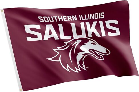 Desert Cactus Southern Illinois University Flag Salukis SIU SIUC Flags Banners 100% Polyester Indoor Outdoor 3x5 (Style 1a) in Saudi Arabia