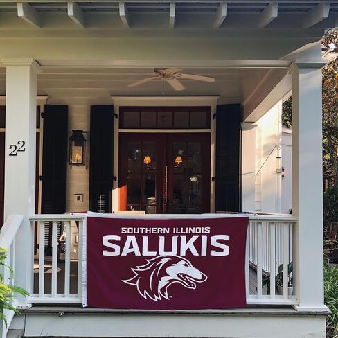 Desert Cactus Southern Illinois University Flag Salukis SIU SIUC Flags Banners 100% Polyester Indoor Outdoor 3x5 (Style 1a) in Saudi Arabia