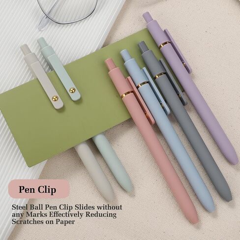 FIOVER Gel Pens - 6Pcs 0.5mm Pens Fine Point Smooth Writing Pen, Black Gel Ink Pens for Journaling Note Taking, Cute Aesthetic Office School Supplies Gifts for Women in Saudi Arabia