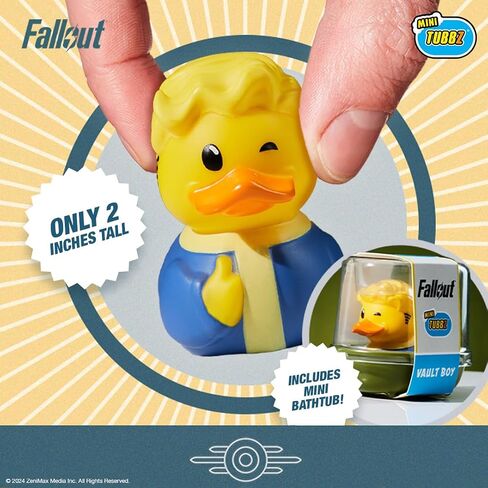 TUBBZ Mini Vault Boy Collectible Vinyl Rubber Duck Figure - Official Fallout Merchandise - Sci-Fi TV, Movies & Video Games in Saudi Arabia