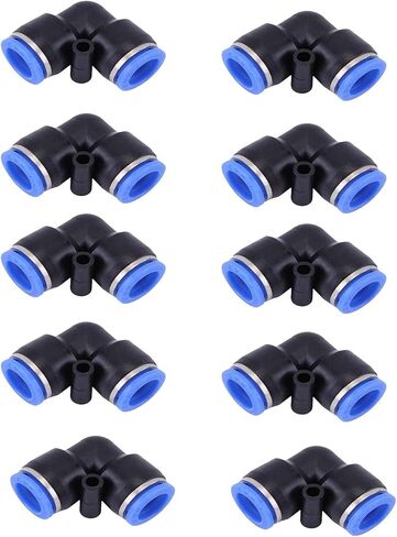Pneumatic Connectors,12mm Pneumatic Fittings Push in T-Type Connectors Water Hose Quick Connect for Air Water Hose 10 PCS in Saudi Arabia