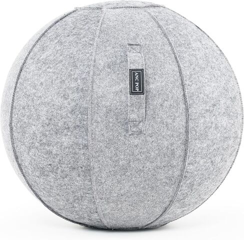 Yoga Ball Exercise Ball, Anti Slip Stability Ball Chair, 25" Heavy Duty Large Gym Ball for Fitness, Balance and Core Workout with Cover, Easy Clean in Kuwait