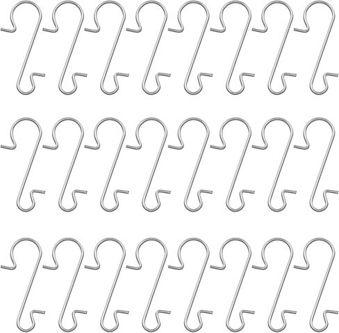 Naler 120PCS Ornament Hooks, Christmas Ornament Hangers Stainless Steel S-Shaped Hangers for Christmas Decoration Christmas Tree Decoration New Year Party in Kuwait