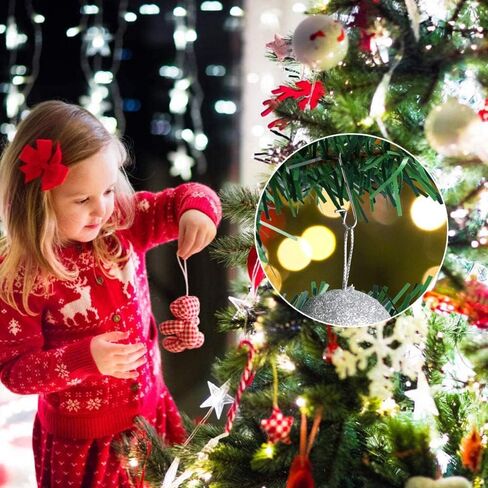 Naler 120PCS Ornament Hooks, Christmas Ornament Hangers Stainless Steel S-Shaped Hangers for Christmas Decoration Christmas Tree Decoration New Year Party in Kuwait