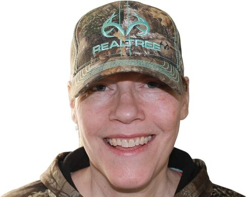 قبعة صيد الغزلان المموهة بشعار قرن الوعل المطرز من Realtree - منقار منحني مسبقًا، هيكل جانبي منخفض متوسط ​​مكون من 6 لوحات (الولايات المتحدة، ألفا، مقاس واحد، كبير، قياسي، قماش حافة/شعار أزرق مخضر) in Kuwait