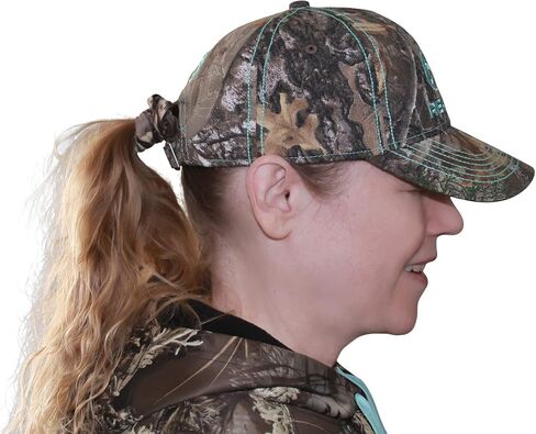 قبعة صيد الغزلان المموهة بشعار قرن الوعل المطرز من Realtree - منقار منحني مسبقًا، هيكل جانبي منخفض متوسط ​​مكون من 6 لوحات (الولايات المتحدة، ألفا، مقاس واحد، كبير، قياسي، قماش حافة/شعار أزرق مخضر) in Kuwait