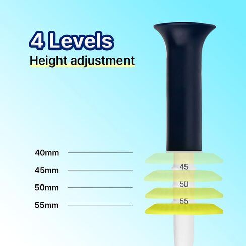تي شيرتات جولف Motex Pioneer Design بارتفاع قابل للتعديل، مصنوعة من مواد PE وPVC | 40، 45، 50، 55 ملم الارتفاع متاح - 3 قطع (PID-GT-02A، PID-GT-02B) in Kuwait