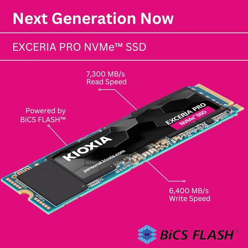 Kioxia EXCERIA G2 M.2 1000 جيجابايت PCI Express 3.1a BiCS FLASH TLC NVMe in Saudi Arabia