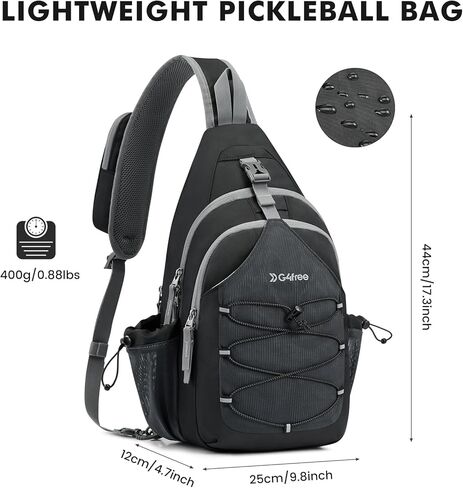 G4Free Pickleball Bag, Pickleball Sling Bag for Women, Crossbody Pickleball Bag for Sports, Lightweight Pickleball Paddle Bag in Kuwait
