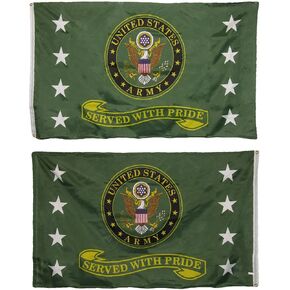 MWS 3x5 US Army Served With Pride 2 Faced Double Sided 2-ply Polyester Flag