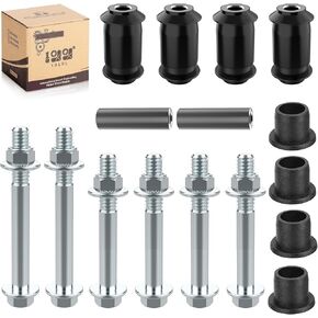10L0L Golf Cart A Arm Suspension Bushing & Sleeve Kits for EZGO RXV 2008-up Gas & Electric Golf Carts,Replaces Parts 608086 601340 602085 601754 602415 600525