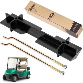 10L0L Golf Cart Battery Hold Down Retainer Plate and Rods Kit with Nuts for EZGO TXT 1994-up Gas and 36 Volt Electric Golf Cart, OEM# 70045-G01, 01101-G01