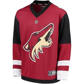 Fanatics Youth Arizona Coyotes Home Replica Jersey NHL Licensed Hockey Jersey Size L/XL Ages 12-18 Years Burgundy