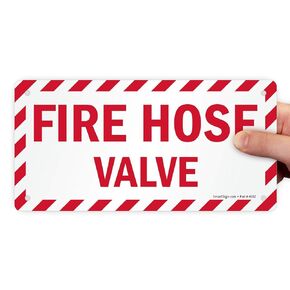SmartSign "Fire Hose Valve" Sign | 5" x 10" Aluminum