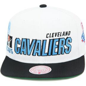 Mitchell & Ness Cleveland Cavaliers NBA Draft Snapback Hat Cap - White/Black