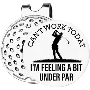 Funny Golf Gifts for Men Golfers, Golf Lover Gifts Golf Ball Marker, Golf Ball Marker Magnetic Hat Clip, Golf Accessories Gifts for Dad Papa Husband Son, Novelty Golfing Gift for Golf Fan Golf Player