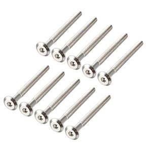 uxcell M6x70mm Furniture Bolts Hex Socket Screws Fastener 48mm Thread Length 10pcs