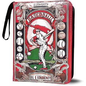 Baseball Card Binder with 400 Protective Sleeves,Premium 3-Ring 50 Pages for Ultimate Organization - Perfect Storage Solution for 400 Baseball Trading Cards & Sports Card Collectors