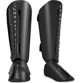 Muay Thai Shin Guards for Men,Women,Lightweight,Martial Arts Kicking Leg Instep Protection Pads Sparring Gear,for Kickboxing MMA Training,Professional Equipment