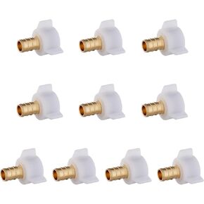 (Pack of 10) EFIELD Pex 3/4" Pex X 3/4" Female NPT Swivel Adapter Brass Crimp Fittings