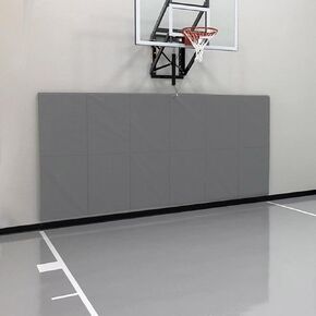 PROGOAL Gym Wall Paddings Basketball Court Wall Protection Pad - 2"Thick Foam Wall Mat Durable Protector for Wall-Mounted Basketball Hoops Garage Taekwondo（60" Lx20 W）