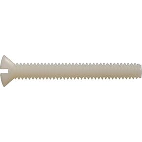 59513 1/4-20 x 2-Inch - Nylon Oval Head Machine Screw, 10-Pack