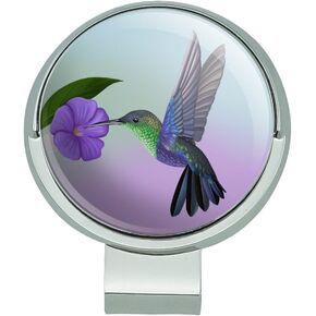 GRAPHICS & MORE Hummingbird Crowned Woodnymph Purple Violet Golf Hat Clip with Magnetic Ball Marker