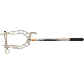 Mooring Rope Threader Stainless Steel Dock Hook Cable Wire Guider Efficient Easy Threader Ship Boat U Type Parking Tool (with Telescopic Rod)