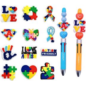 10Pcs Silicone Focal Beads for Pens, Funny Cats Silicone Bead Lovely Beadable Pen Supplies for Keychain Making DIY Gift Necklace Bracelet Jewelry