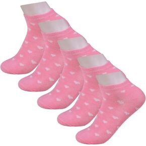 Allegra K Women's Socks Athletic Low Cut Ankle Cuff Socks 5 Pairs