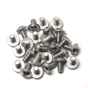 25pcs Stainless Steel 304 Round Head Screws Hexagon HEX Socket Button Head Screw Bolt M5x8