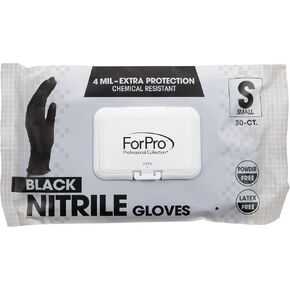 ForPro Professional Collection Unisex Adult Black Color Nitrile