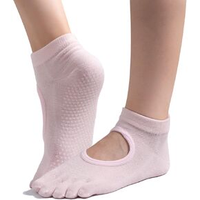 Pilates Socks, Yoga Socks with Grips for Women, Non-Slip Slipper