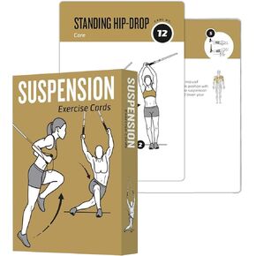 Stretching Workout Cards,62 Exercises Cards Deck Large Size 5" x 3.5" Fitness Cards for Women & Men, Beginner Fitness Guide to Training Exercises at Home or Gym