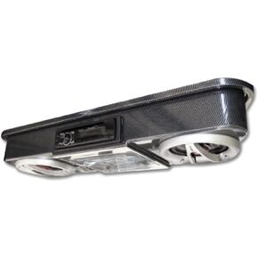 MADJAX Universal Golf Cart Overhead Radio Console | Carbon Fiber Finish | Compatible with EZGO, Club Car, Yamaha Golf Carts