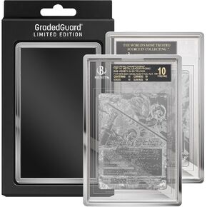 Graded Card Guard Case for Standard BGS Slab Case | Metallic Colors | High Gloss Finish | Stackable | Made to Fit BGS | Solid TPU and PC Design. (Silver)