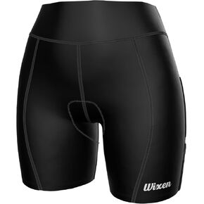 شورت Triathlon للسيدات من Wixen، شورت ثلاثي الأداء سريع الجفاف للنساء - 6 بوصة للدراجة والجري والسباحة 2 جيوب