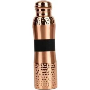 Natureverr Hammered Copper Water Bottle 1000ml, Water Bottle with Stylish Look and Advanced Leak Proof Cap, BPA Free Reusable Bottle for Home, Office, Hotel and Gifting
