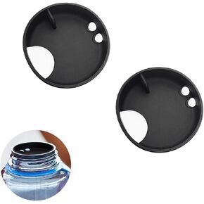 2Pcs Silicone Splashguard for Nalgene 32 oz Wide Mouth Water Bottle Accessories with Drinking Spout and Ventilation Holes