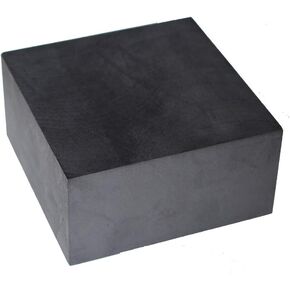 OTOOLWORLD 99.9% Purity Graphite Ingot Block EDM Graphite Plate Milling Surface (100MMx100MMx50MM)