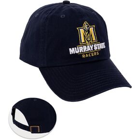 Desert Cactus Murray State University Baseball Hat MSU Racers Brimmed Embroirderd Cap Adjustable Cloth Strap Adult (Style A) Blue