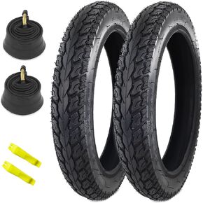 2 Pack E-Bike Tire Kids Bike Tire 14x2.125 with 2 Tubes Strong Grip Compatible Replacement Bicycle Tire for Electrc Bicycle