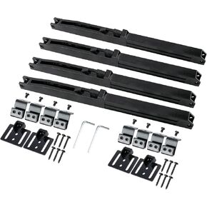 4pcs Barn Door Soft Close Mechanism Spring Buffer Damper Sliding Barn Door Hardware for Door Weight 70-160 Pounds, Adjustable Actuators One Way Operation Door Stopper