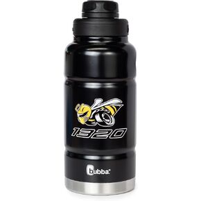 زجاجة دودج 1320 أنجري بي الحرارية من الفولاذ المقاوم للصدأ سعة 32 أونصة مع عزل مفرغ، وغطاء مزدوج الفتح، وغطاء مفصلي، ومقبض للحمل - مرخصة رسميًا in Kuwait