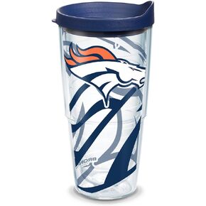 كوب Tervis NFL Denver Broncos مع غطاء، عدد 1 (عبوة من 1)، شفاف